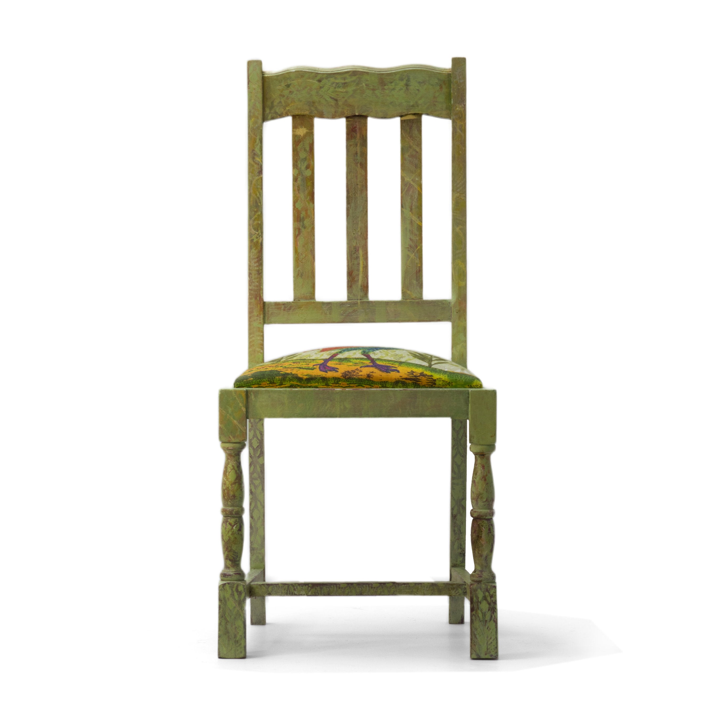 Majolica Rooster Chair